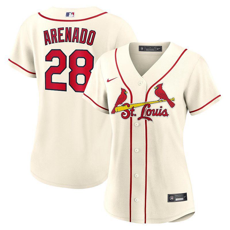 Women's Nike Nolan Arenado Cream St. Louis Cardinals Alternate Replica Player Jersey,  Product Image
