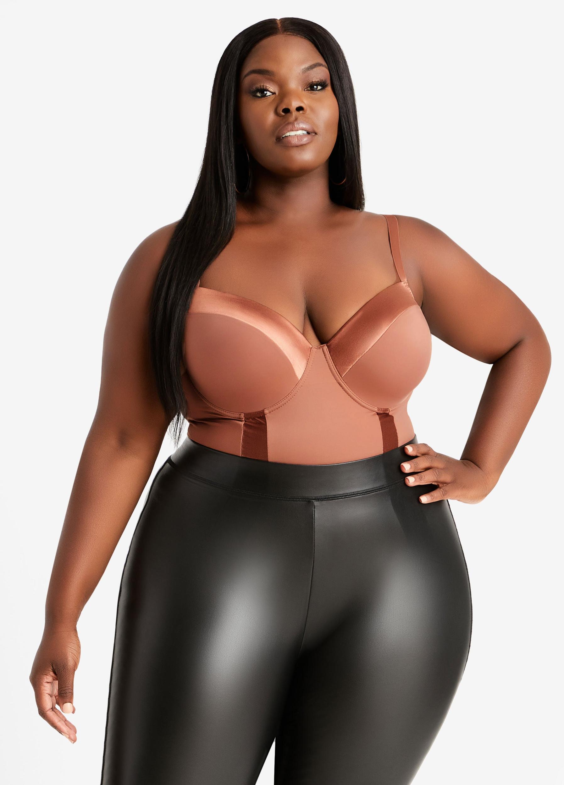 Plus Size Medium Control Shaping Bodysuit Ashley Stewart Product Image