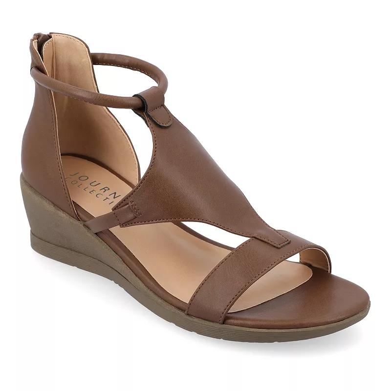 Journee Trayle Women's Wedge Sandals,  Product Image