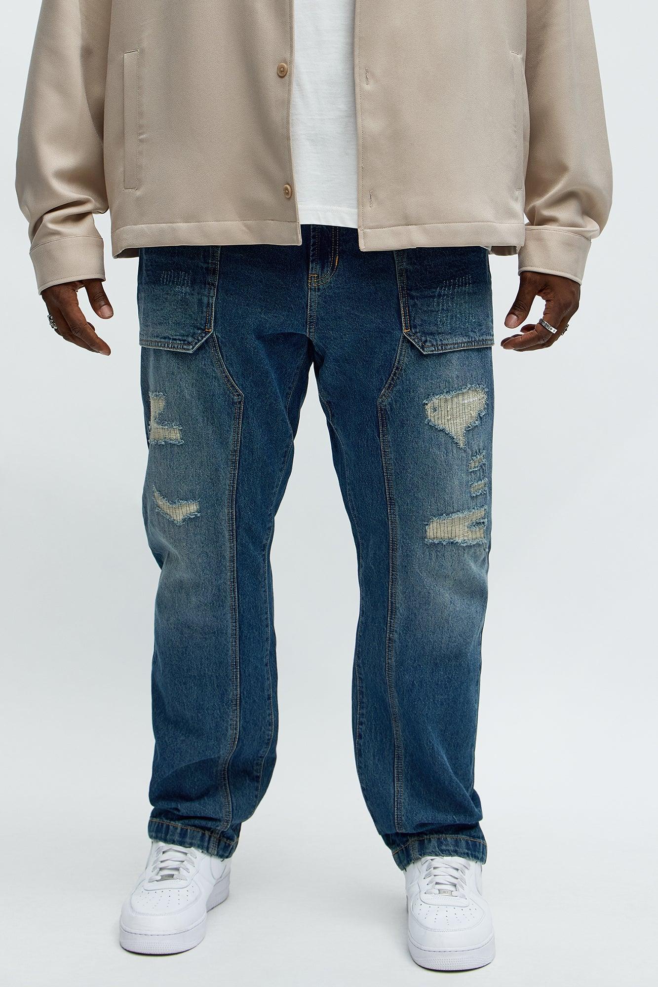 On The Job Carpenter Slim Jeans - Medium Blue Wash Male Product Image