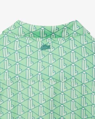 Oversized Monogram Print Shirt Product Image