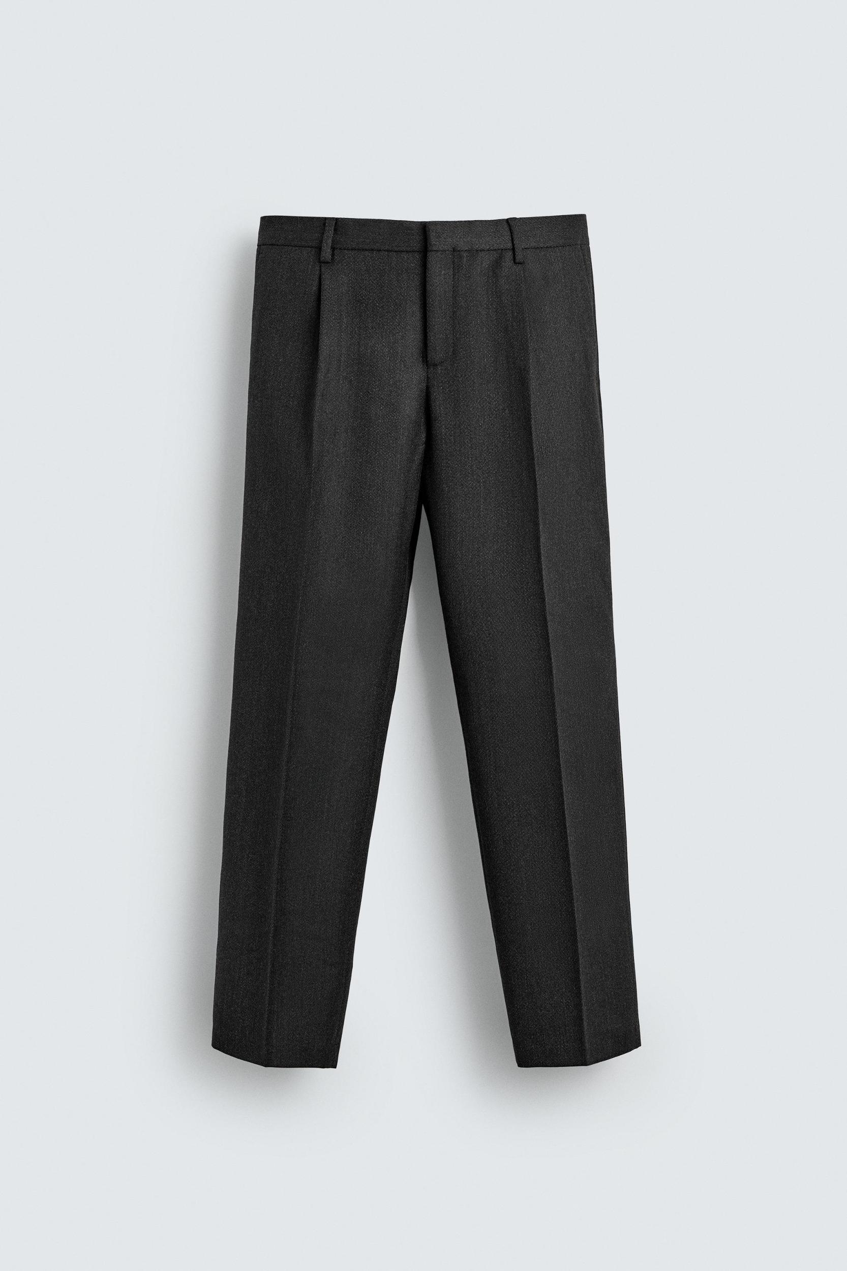 WOOL TWILL SUIT PANTS AARON LEVINE X ZARA Product Image