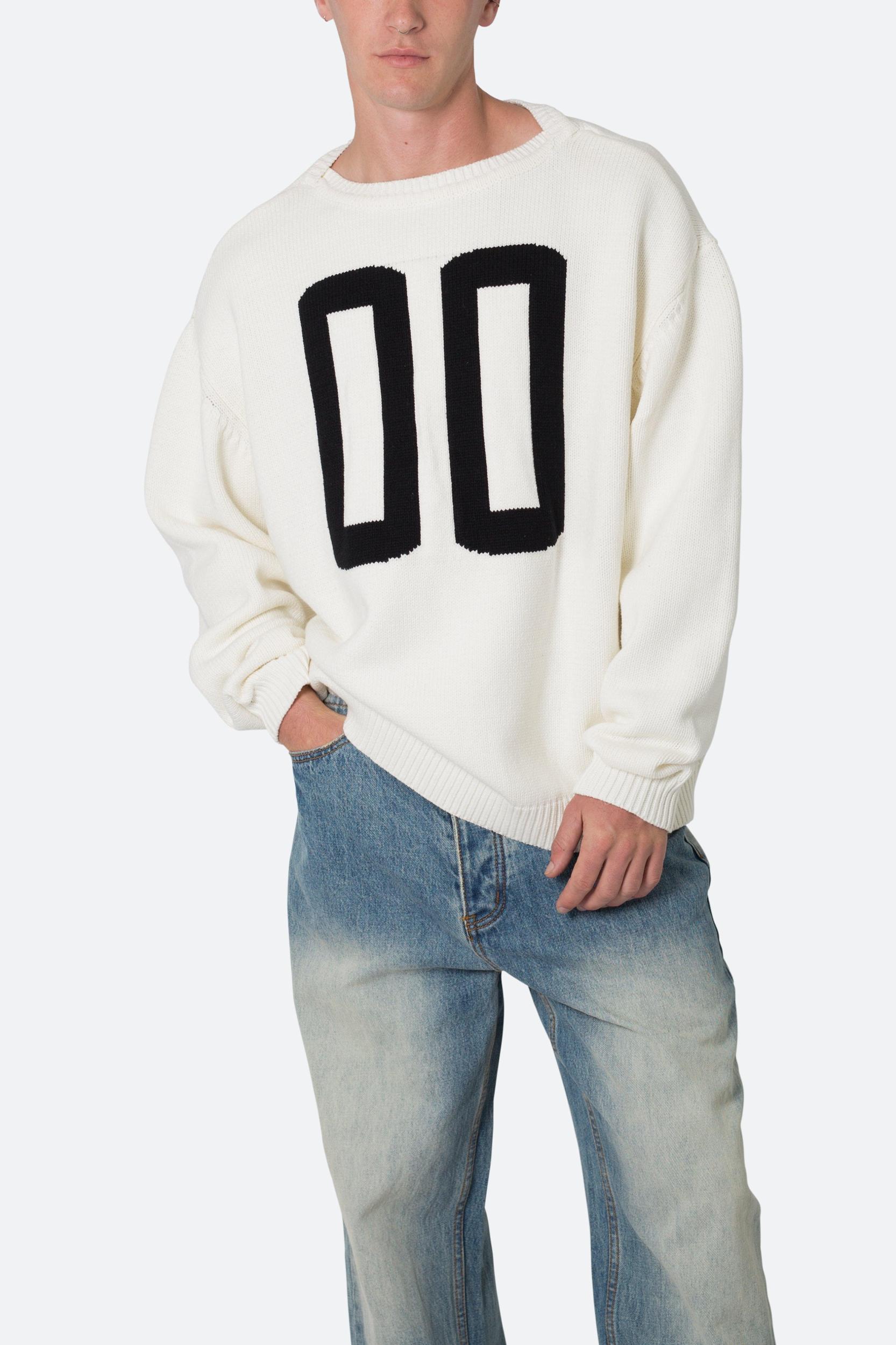 Varsity Knit Sweater - Off White Product Image