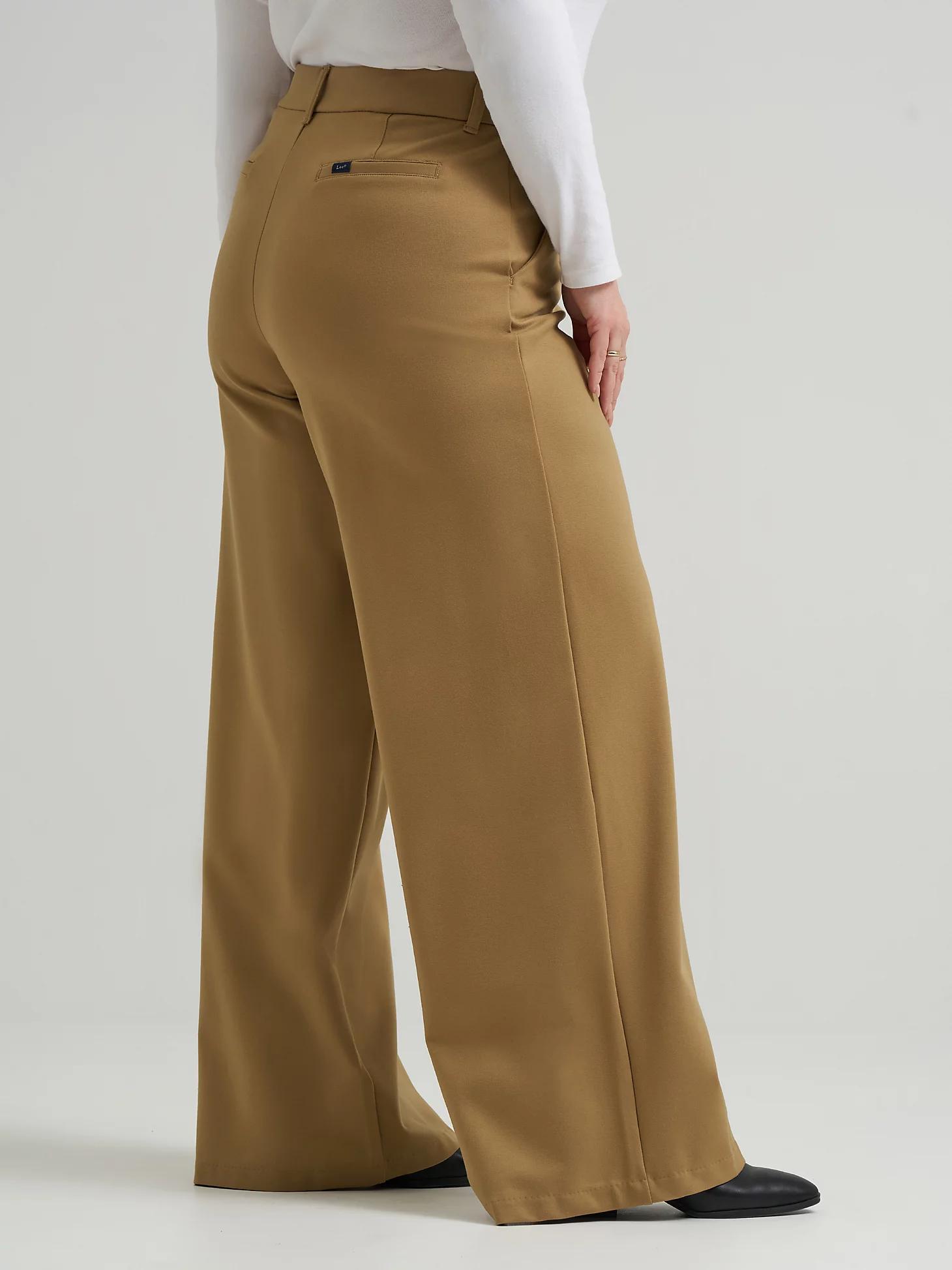 Women's Ultra Lux Comfort Any Wear Wide Leg Pant (Plus) | Women's Pants | Lee® Product Image
