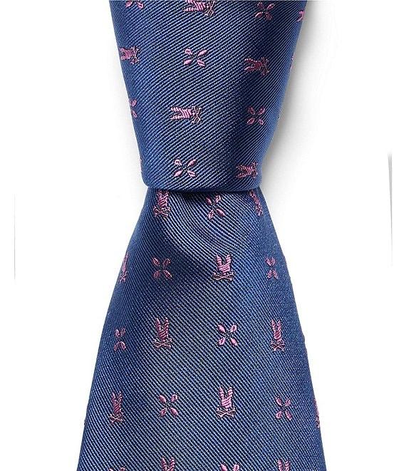 Psycho Bunny Allover Bunny Neat Traditional 3 1/4#double; Silk Tie Product Image