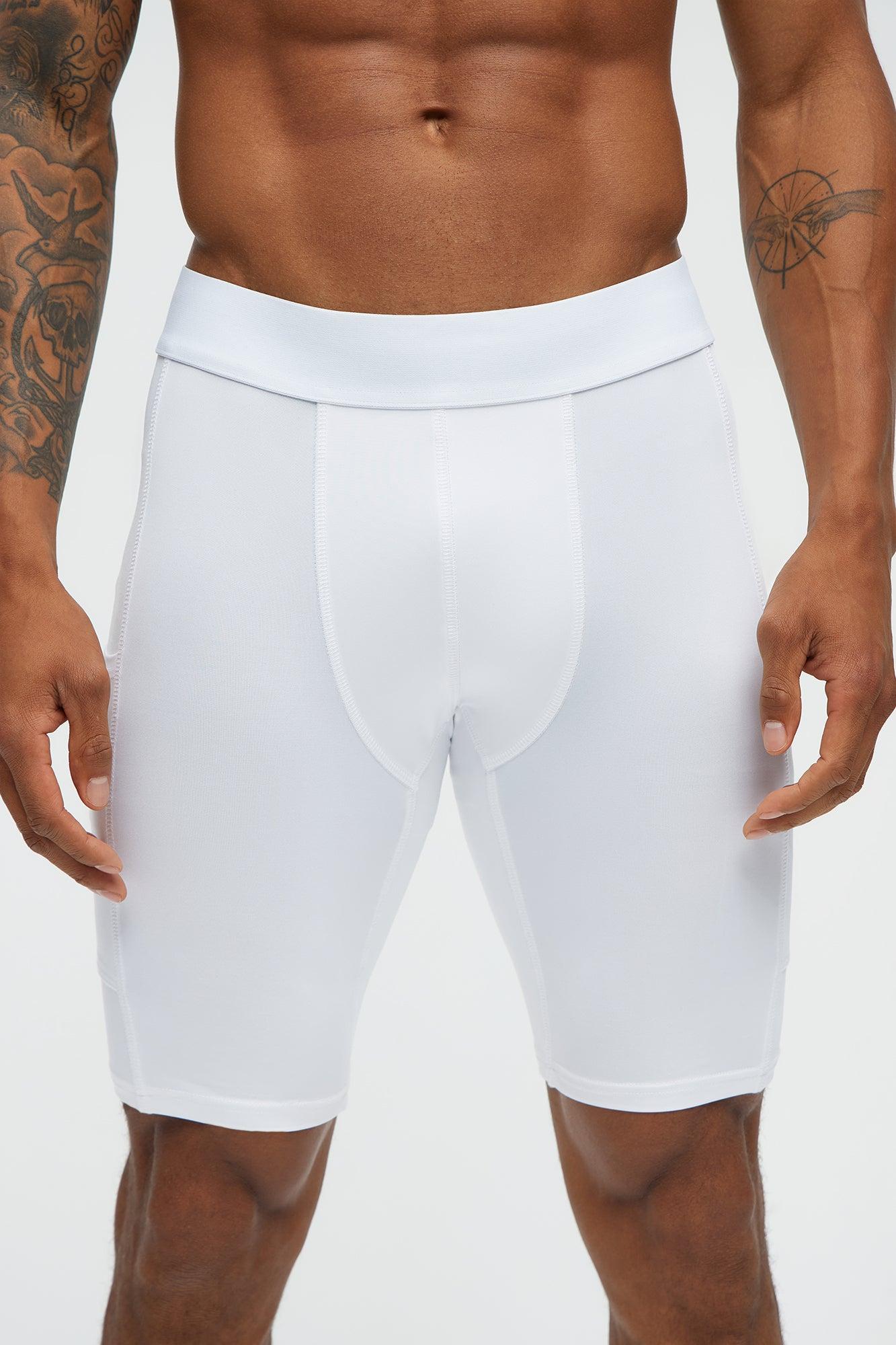 Vital Base Layer Compression Short - White Male Product Image