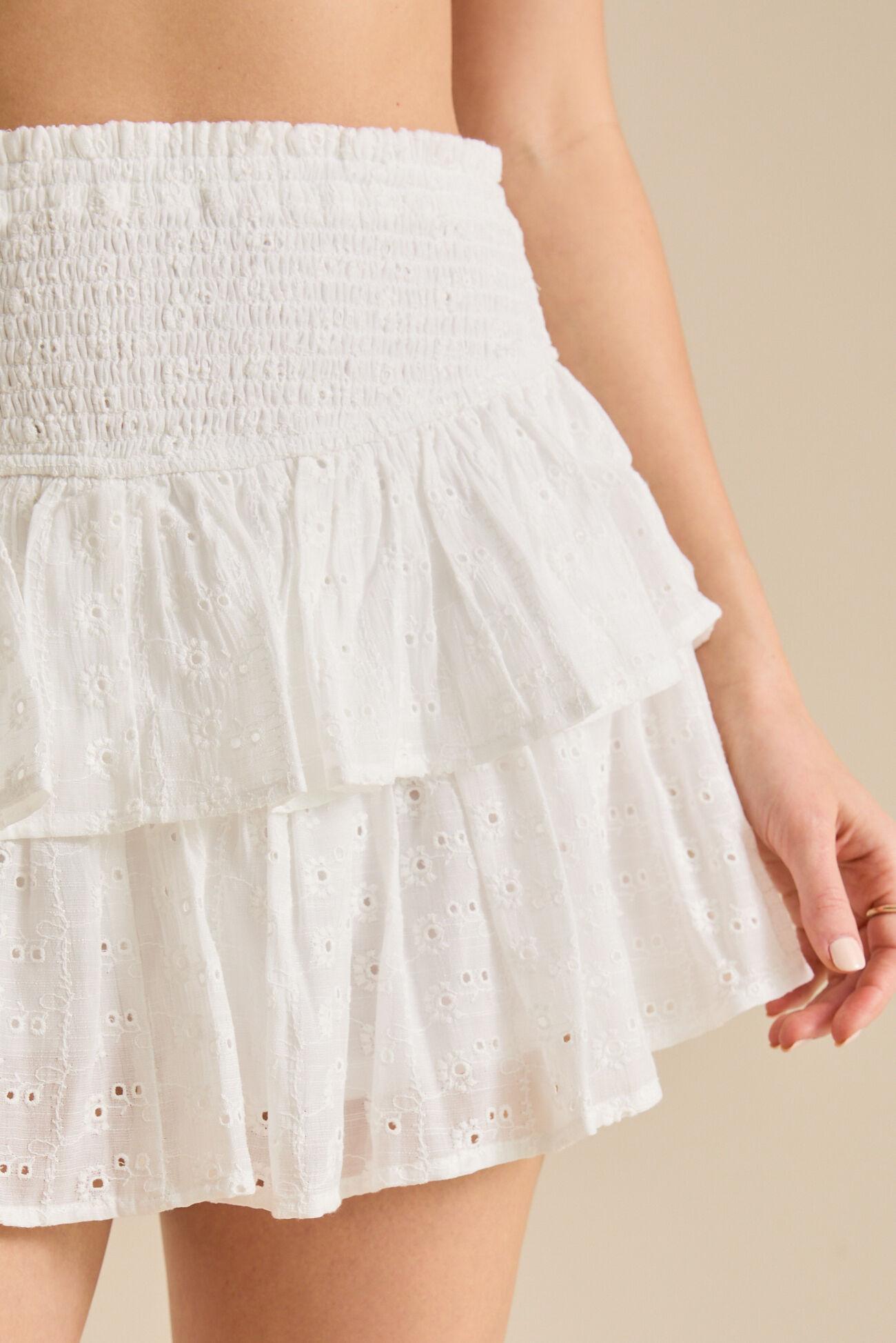 Cody Eyelet Mini Skort Product Image