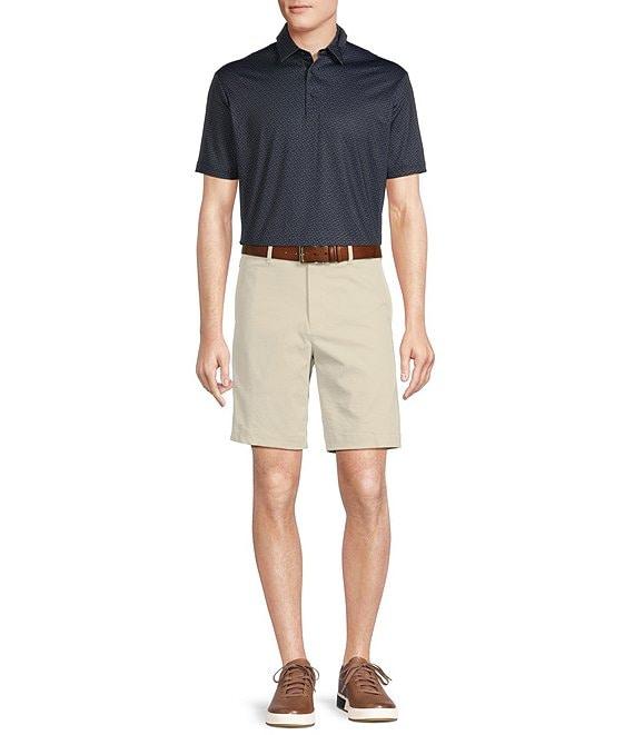 Cremieux Blue Label Performance Stretch Shark Print Short Sleeve Polo Shirt Product Image