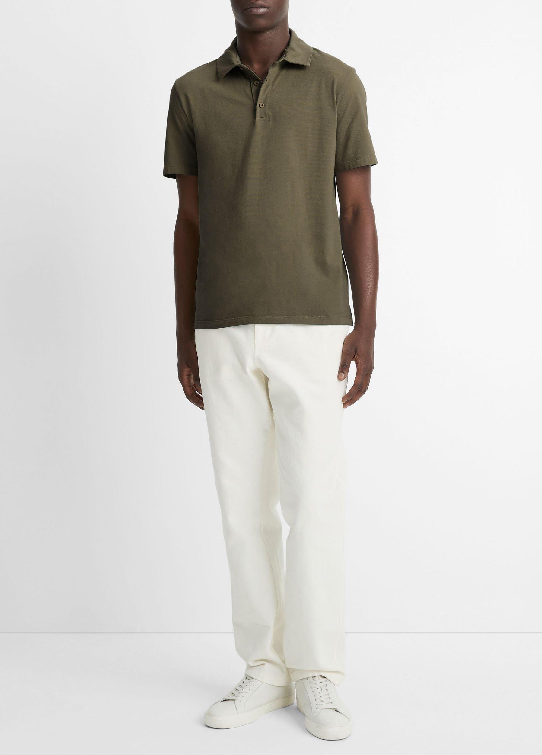 Garment Dye Cotton Polo Shirt Product Image