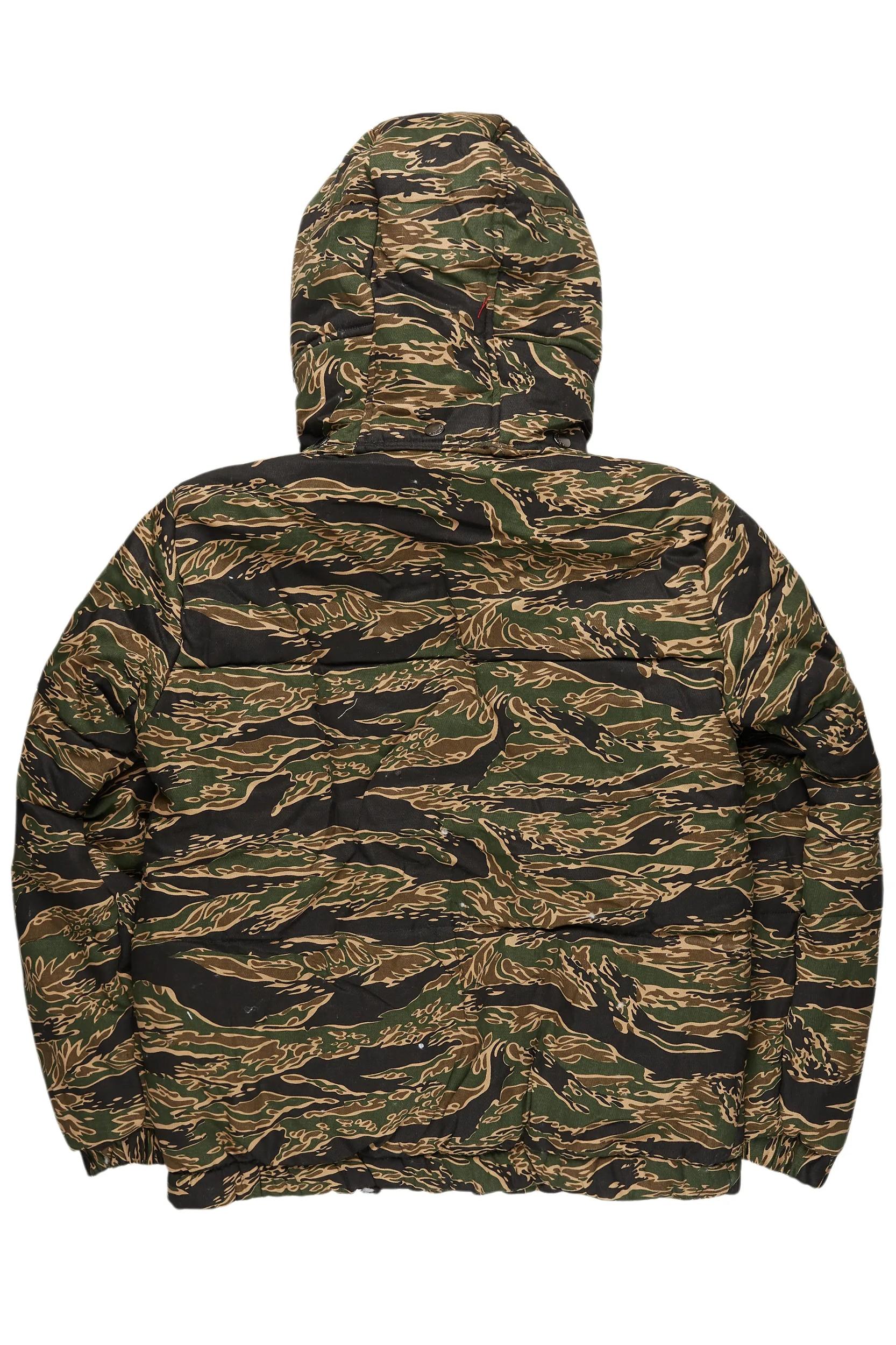 Bevis Camo Puffer Jacket Male Product Image