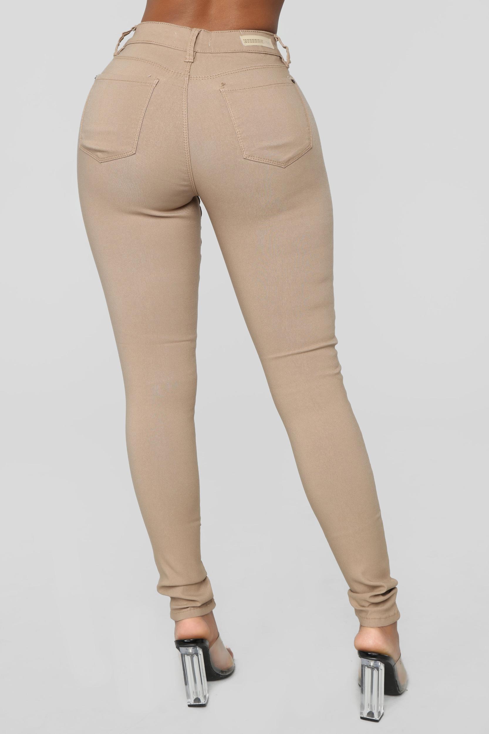 Hyperstretch Skinny Pants - Tan Product Image