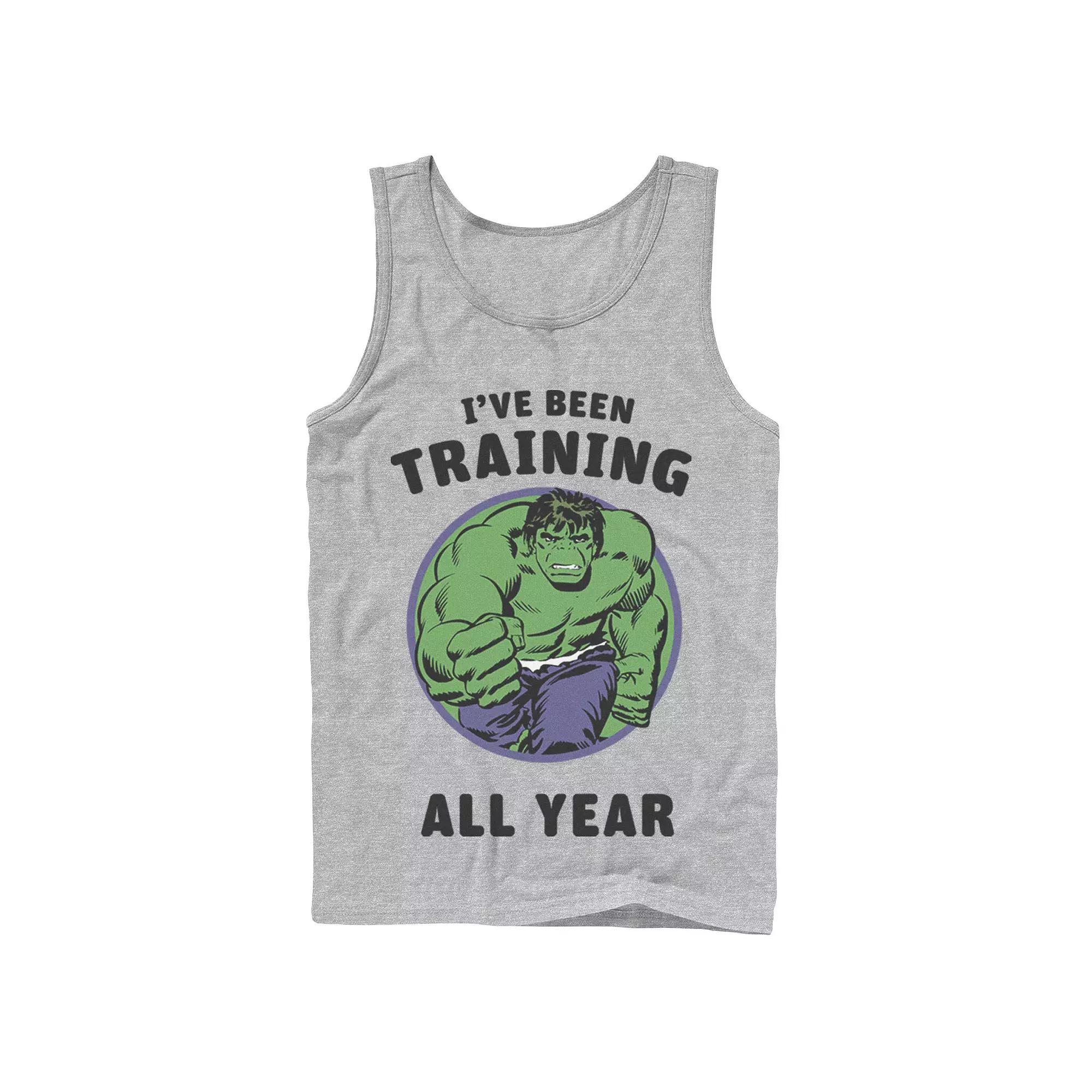 Men's Marvel Avengers Hulk I've Been Training All Year Tank Top, Boy's,  Product Image