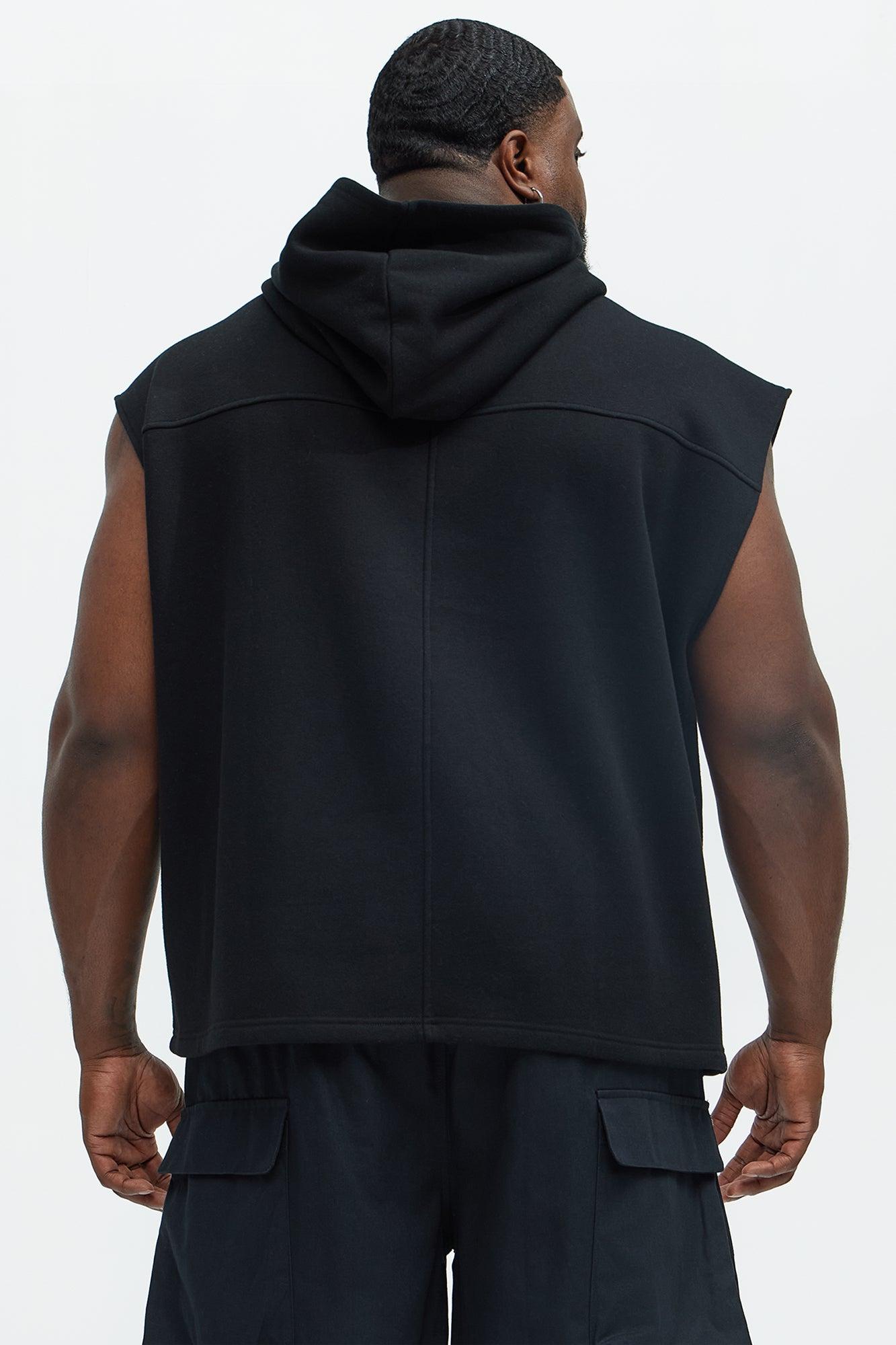 Tyson Lets Go Sleeveless Hoodie - Black Product Image