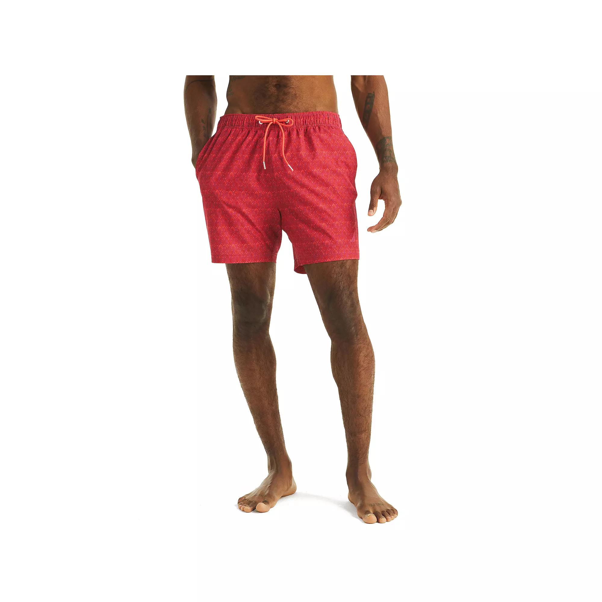 Men's Nautica 6" Quick-Dry Swim Trunks, Size: XXL, Pink Wood Product Image