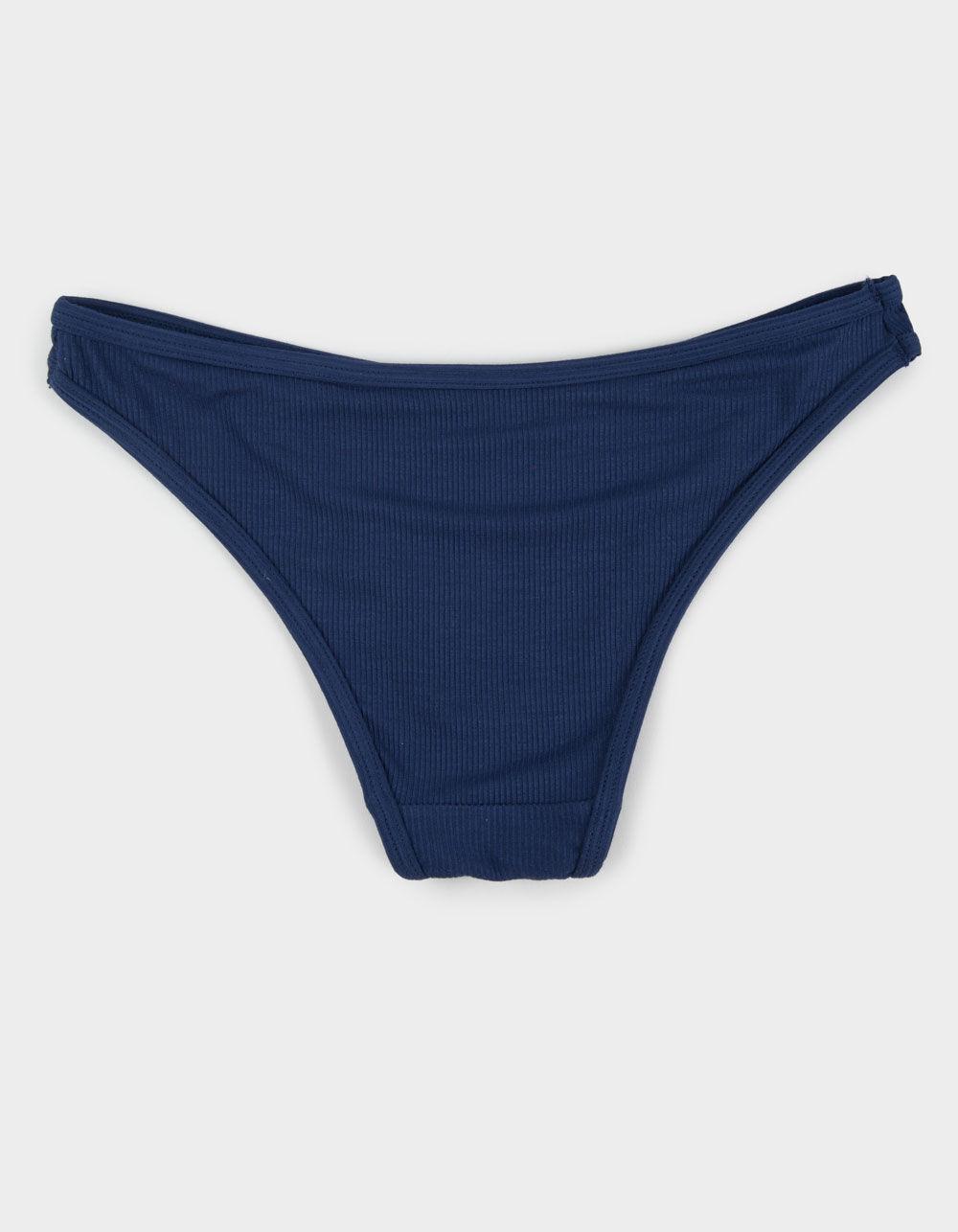 FULL TILT High Leg Rib Bikini Panties - LAVENDAR Product Image