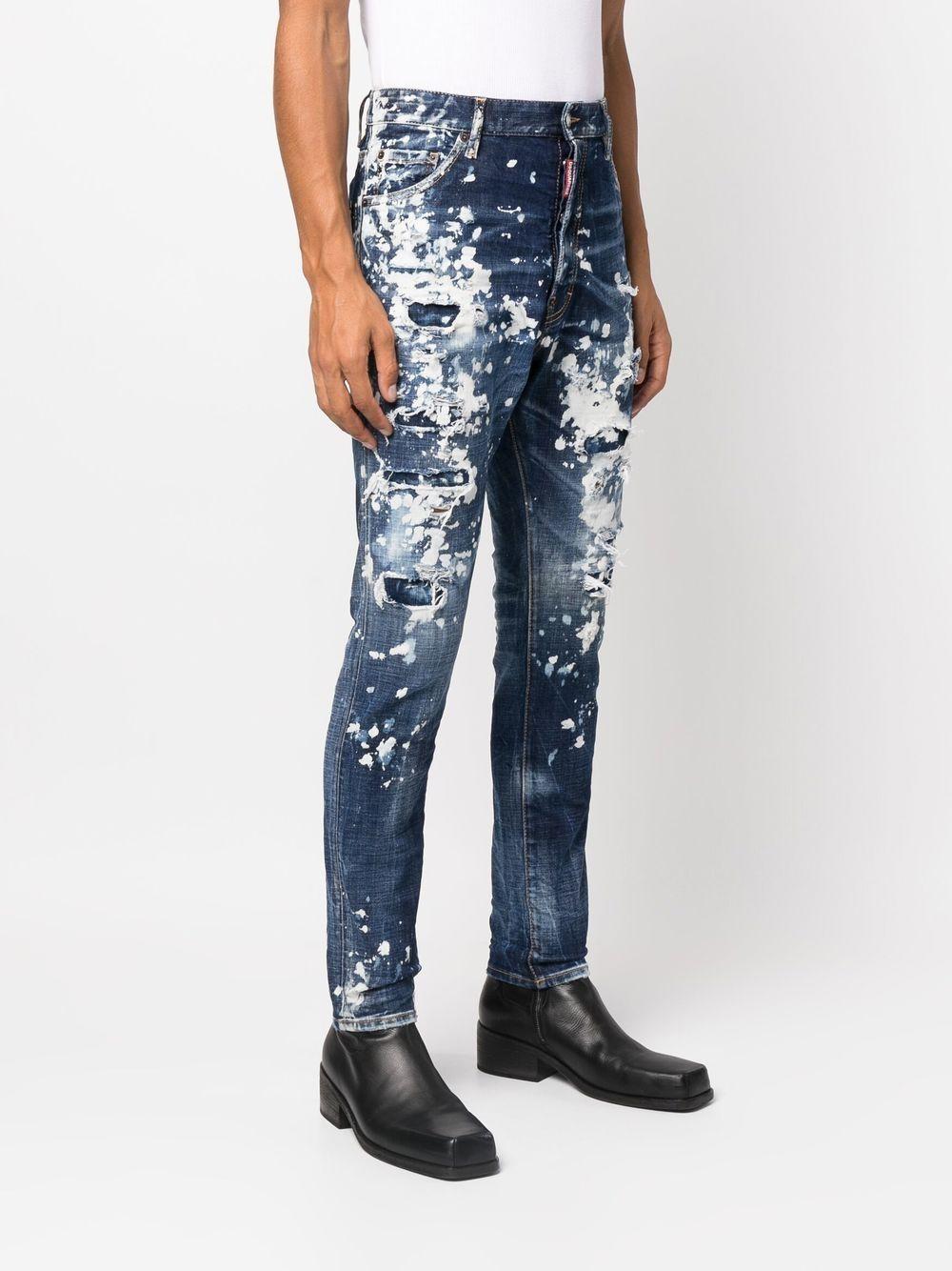 distressed skinny-cut jeans Product Image