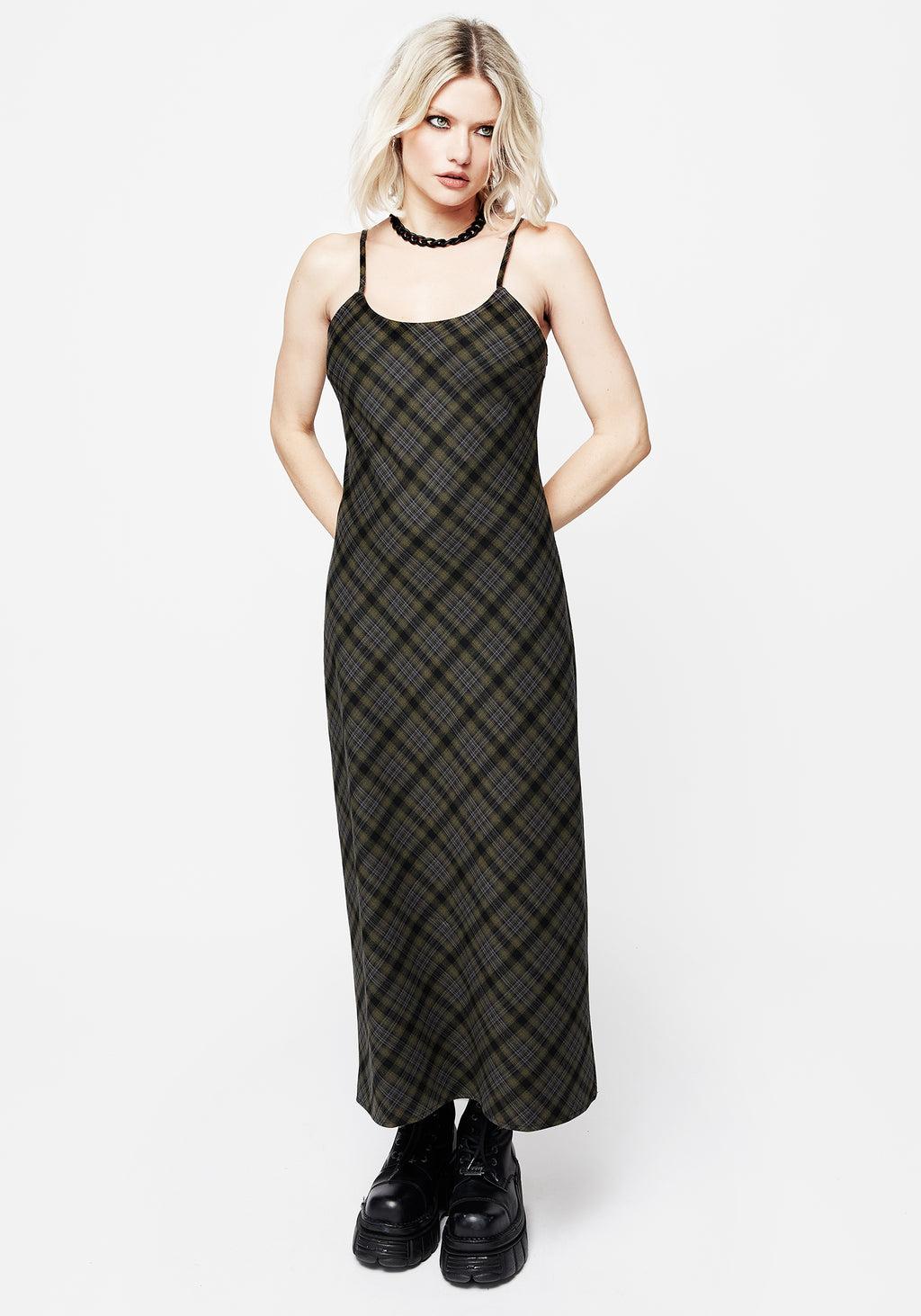 Reseda Check Midaxi Cami Dress Product Image