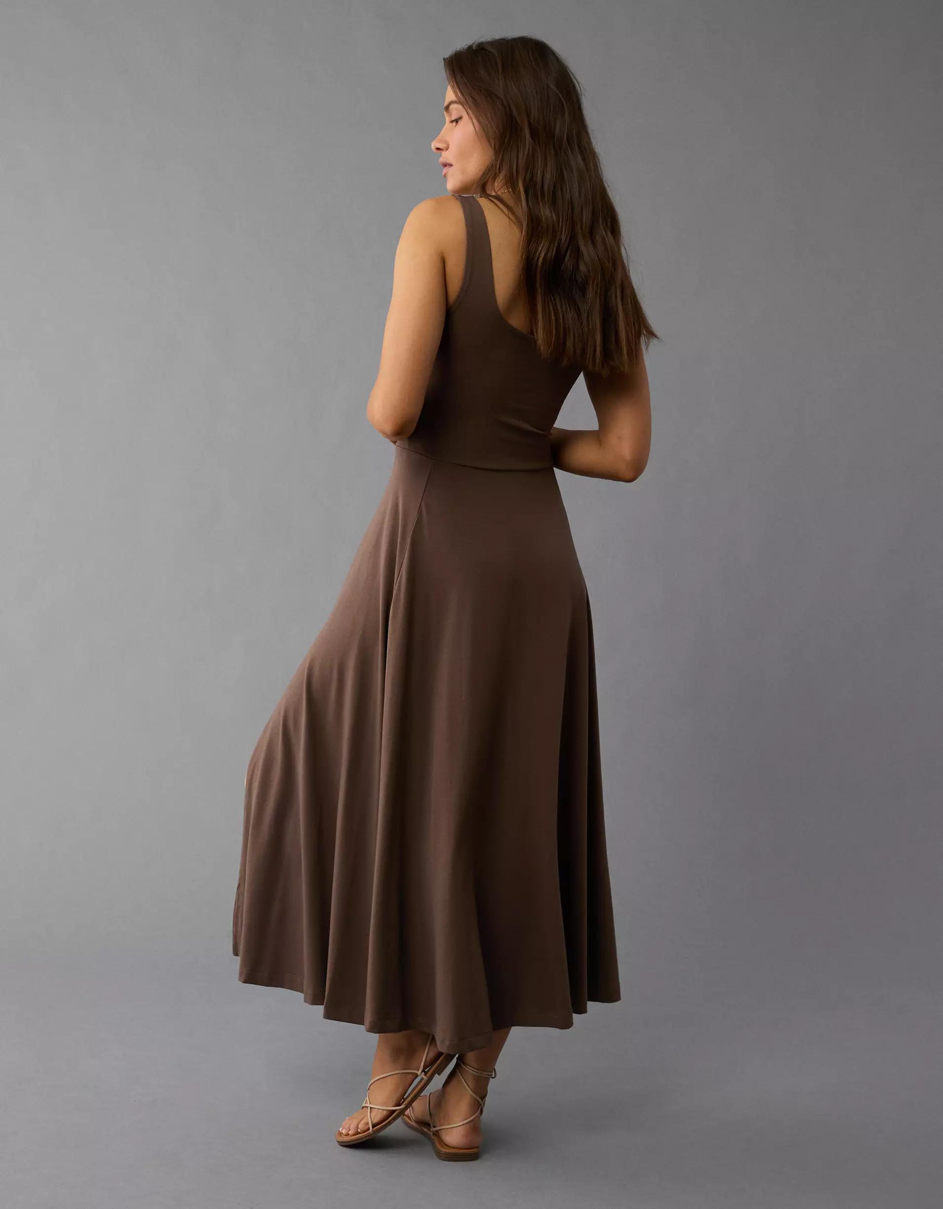 AE Scoop Neck Midi Dress Product Image