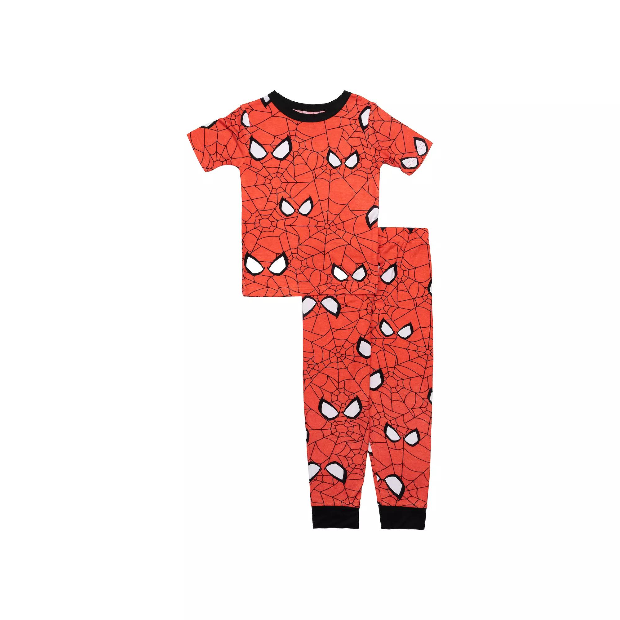 Boys 4-10 Marvel Spider-Man Pajama Top & Pajama Bottom Set, Boy's, Red Product Image