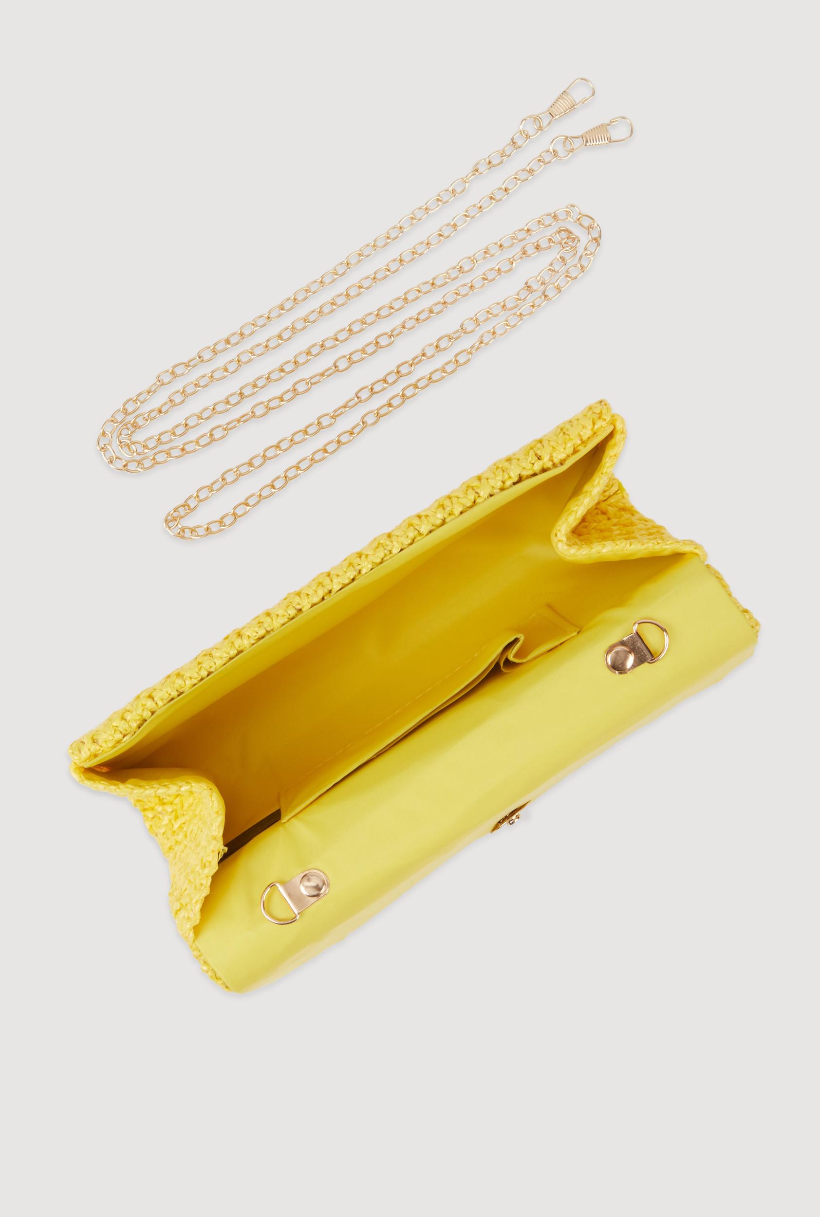 Straw Envelope Clutch Bag Female Product Image