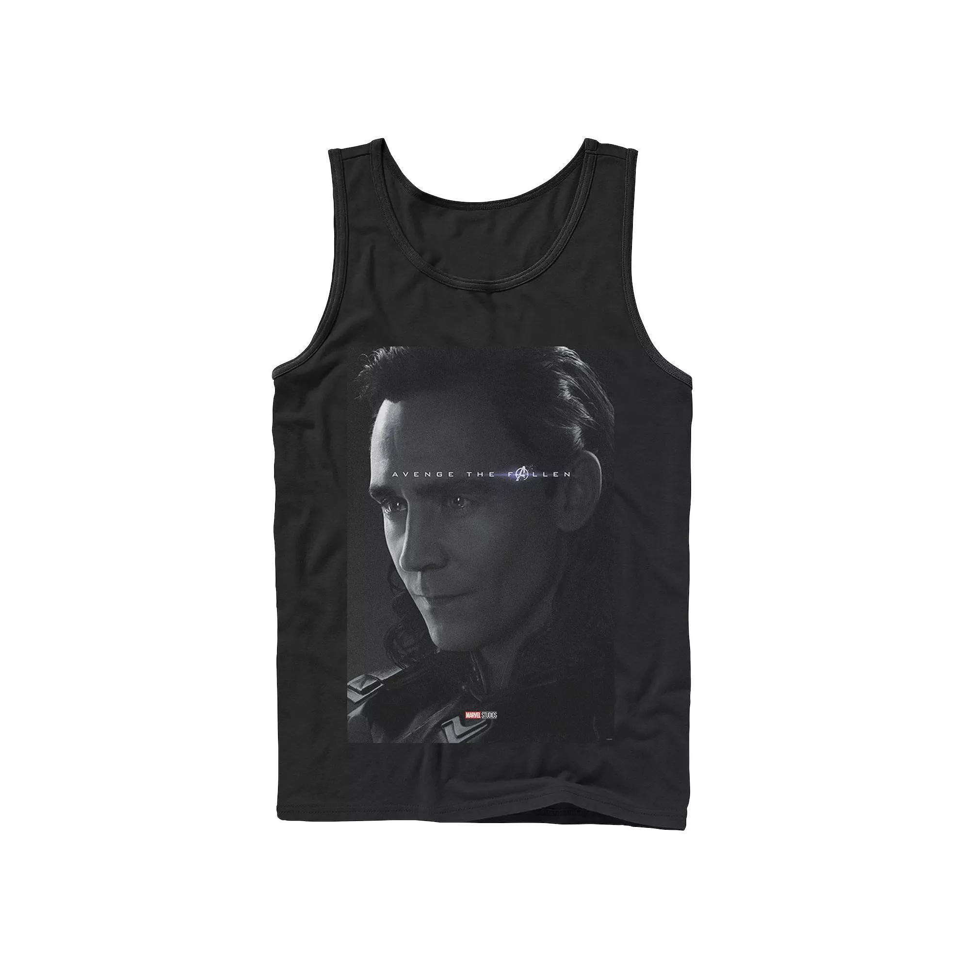Men's Marvel Avengers Endgame Loki Avenge The Fallen Poster Tank Top, Boy's,  Product Image