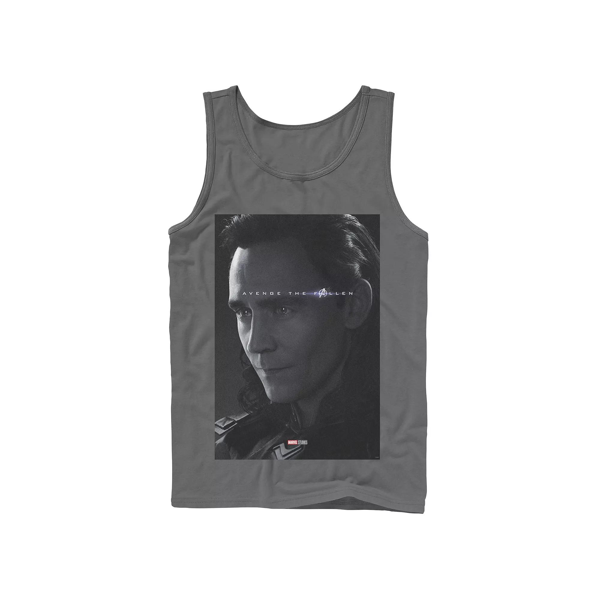 Men's Marvel Avengers Endgame Loki Avenge The Fallen Poster Tank Top, Boy's,  Product Image