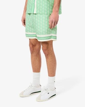 Lightweight Monogram Print Shorts Product Image