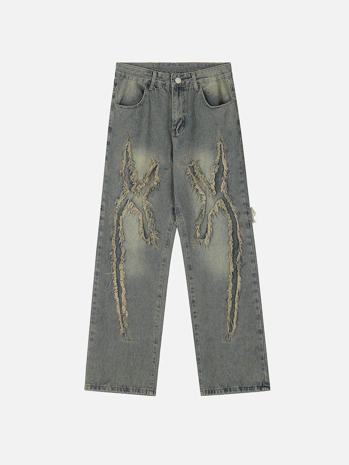Aelfric Eden Washed Fringe Jeans Product Image