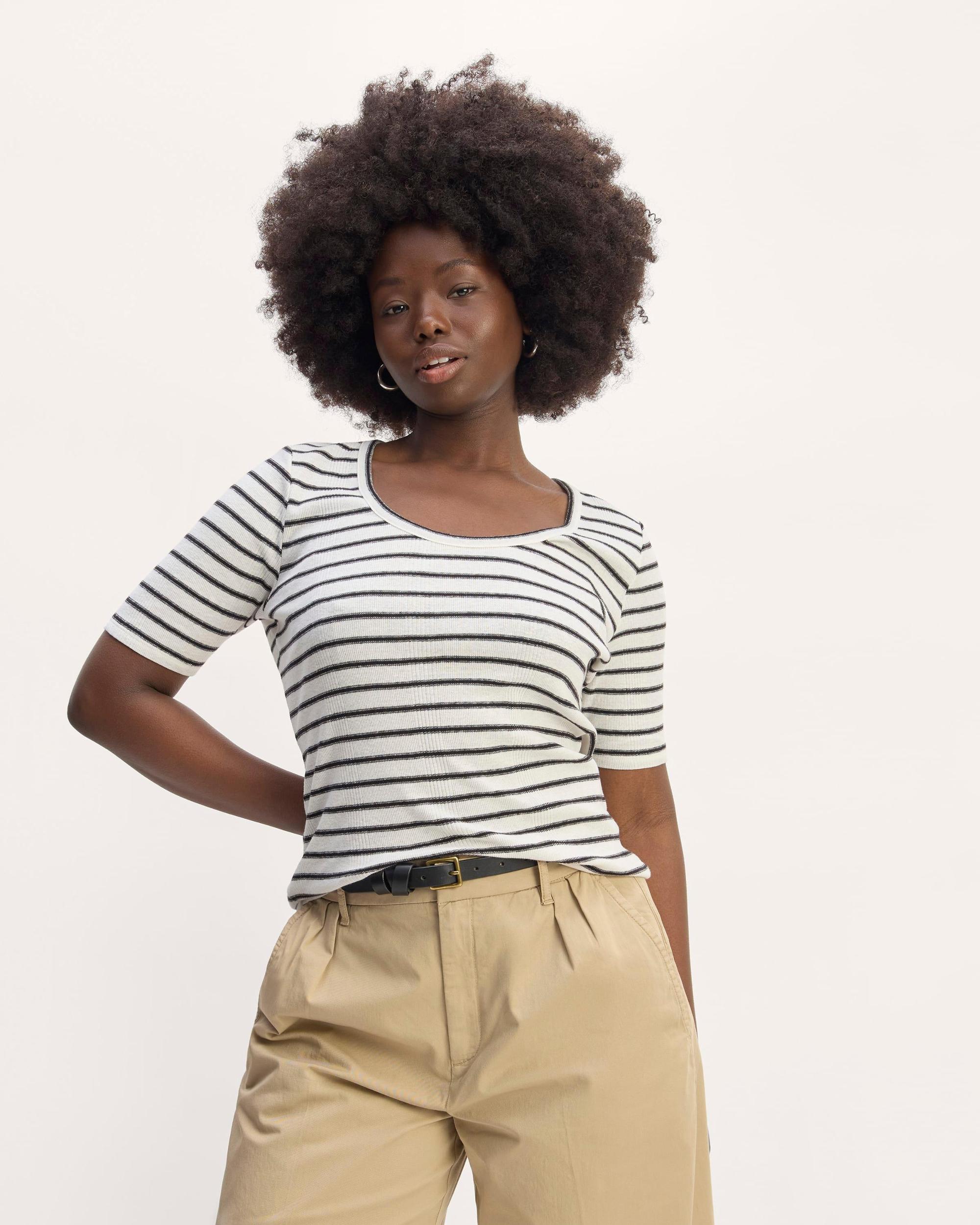 Womens Vintage Rib Scoop-Neck Top T-Shirt by Everlane Product Image