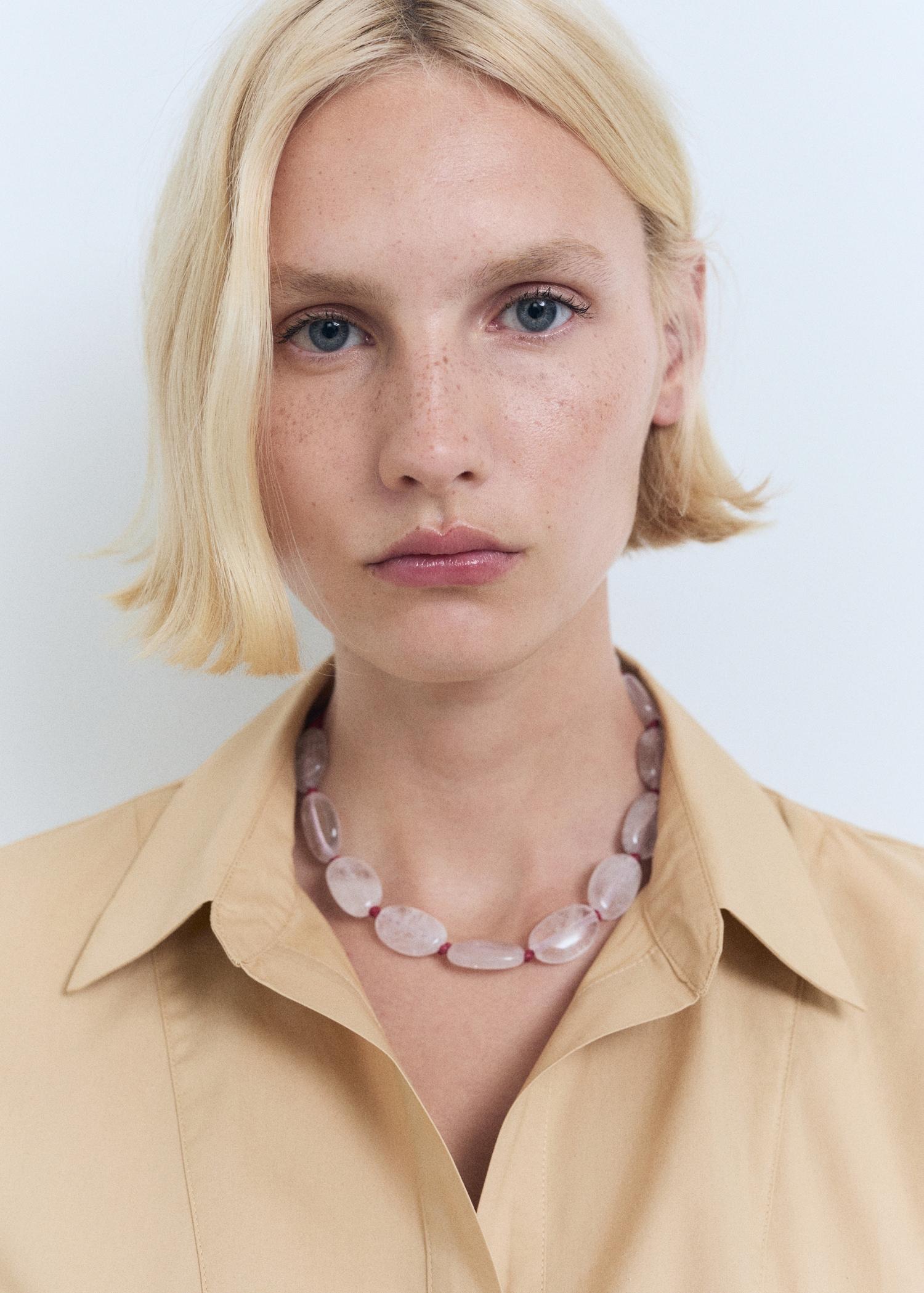 Short shirt dress - Women | MANGO USA Product Image