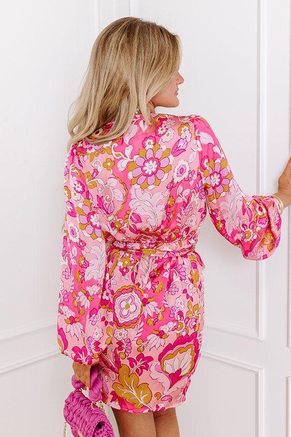 Romance In Paris Satin Mini Dress Product Image