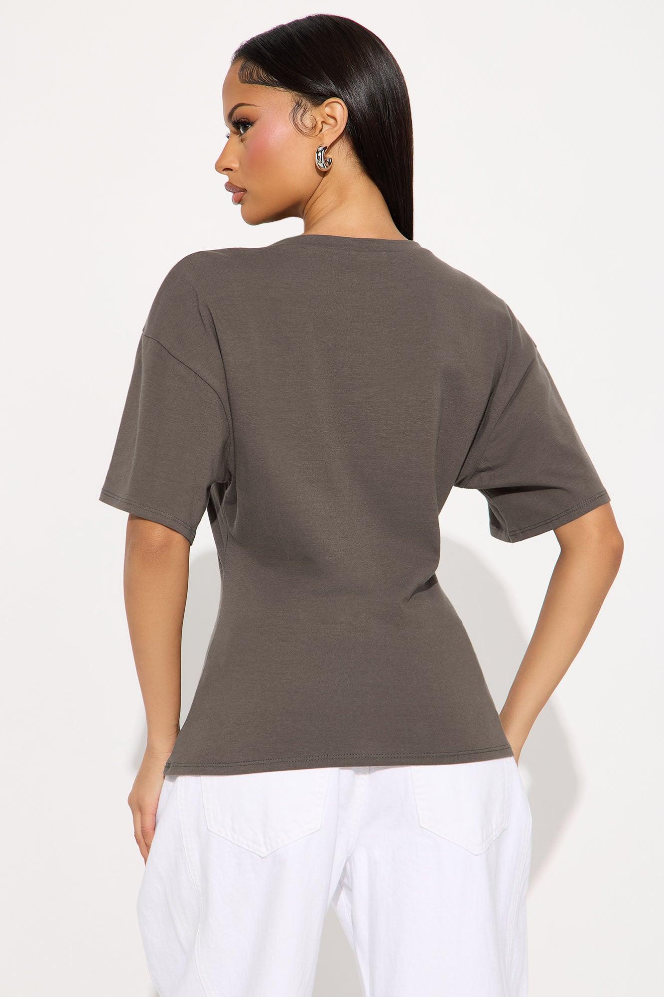 Latona Short Sleeve T Shirt - Grey Female Product Image