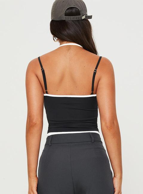 Premier Layered Tank Top Black Product Image