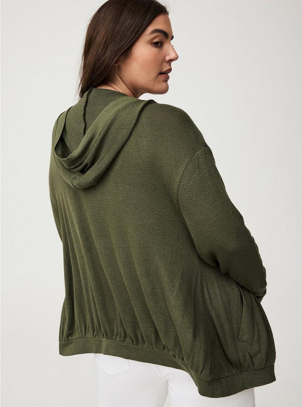 Open Hooded Cardigan Product Image