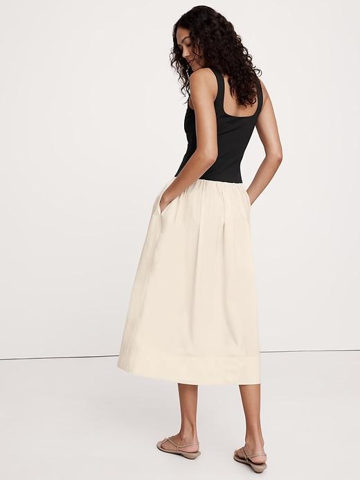 Drop-Waist Midi Dress Product Image