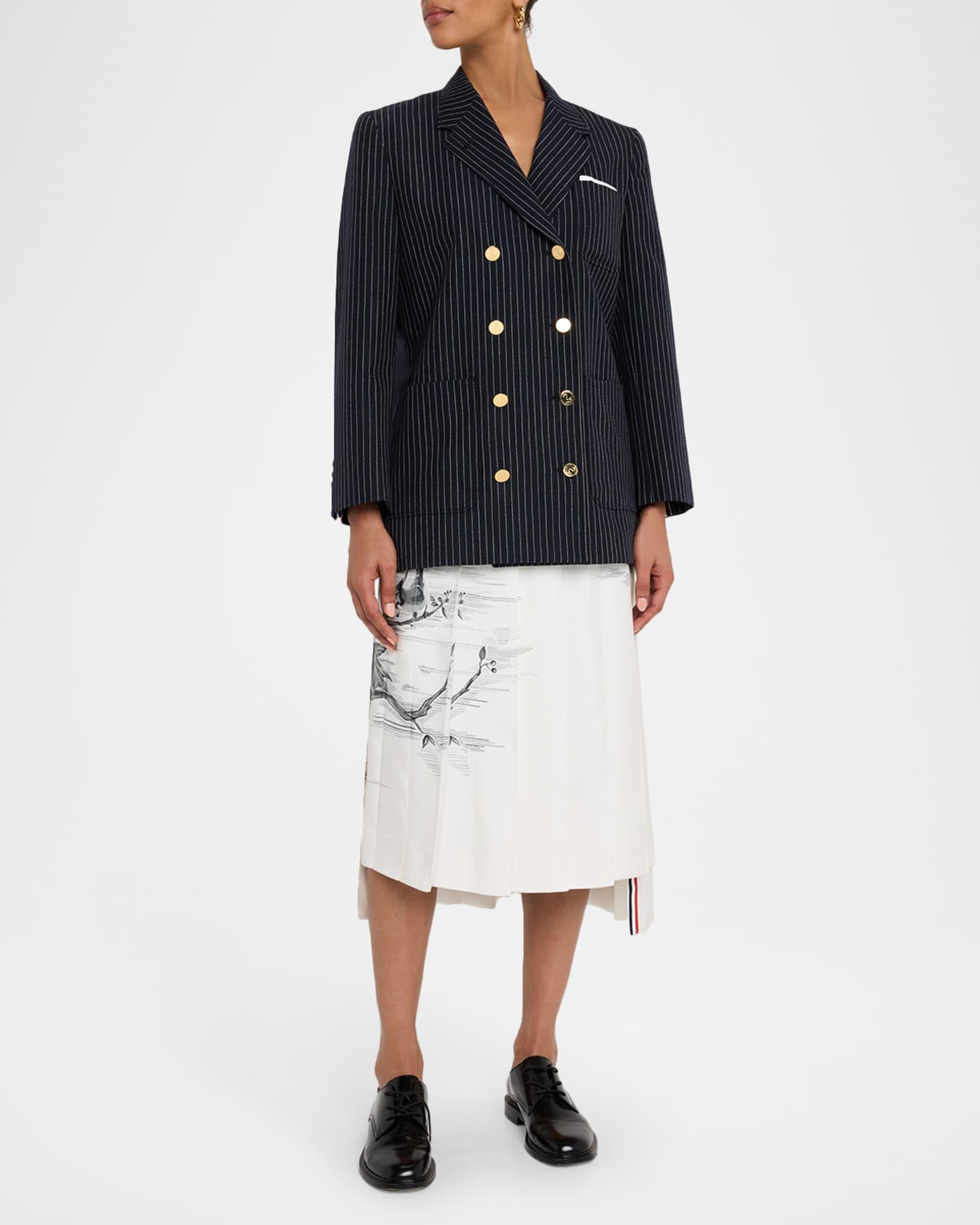 Pinstripe Double-Breasted Sack Sport Coat Product Image