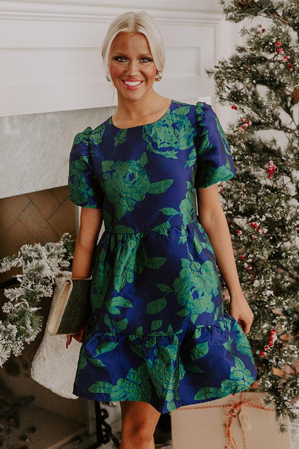 Garden Party Jacquard Mini Dress Product Image