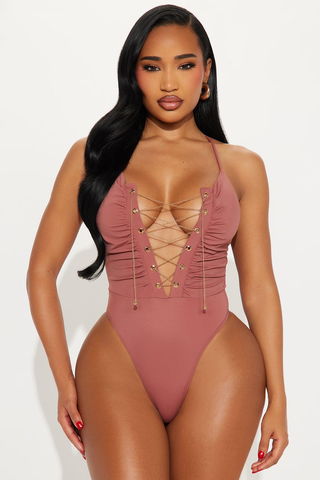 City Glow Ruched Bodysuit Maxi Skirt Set - Rust Product Image