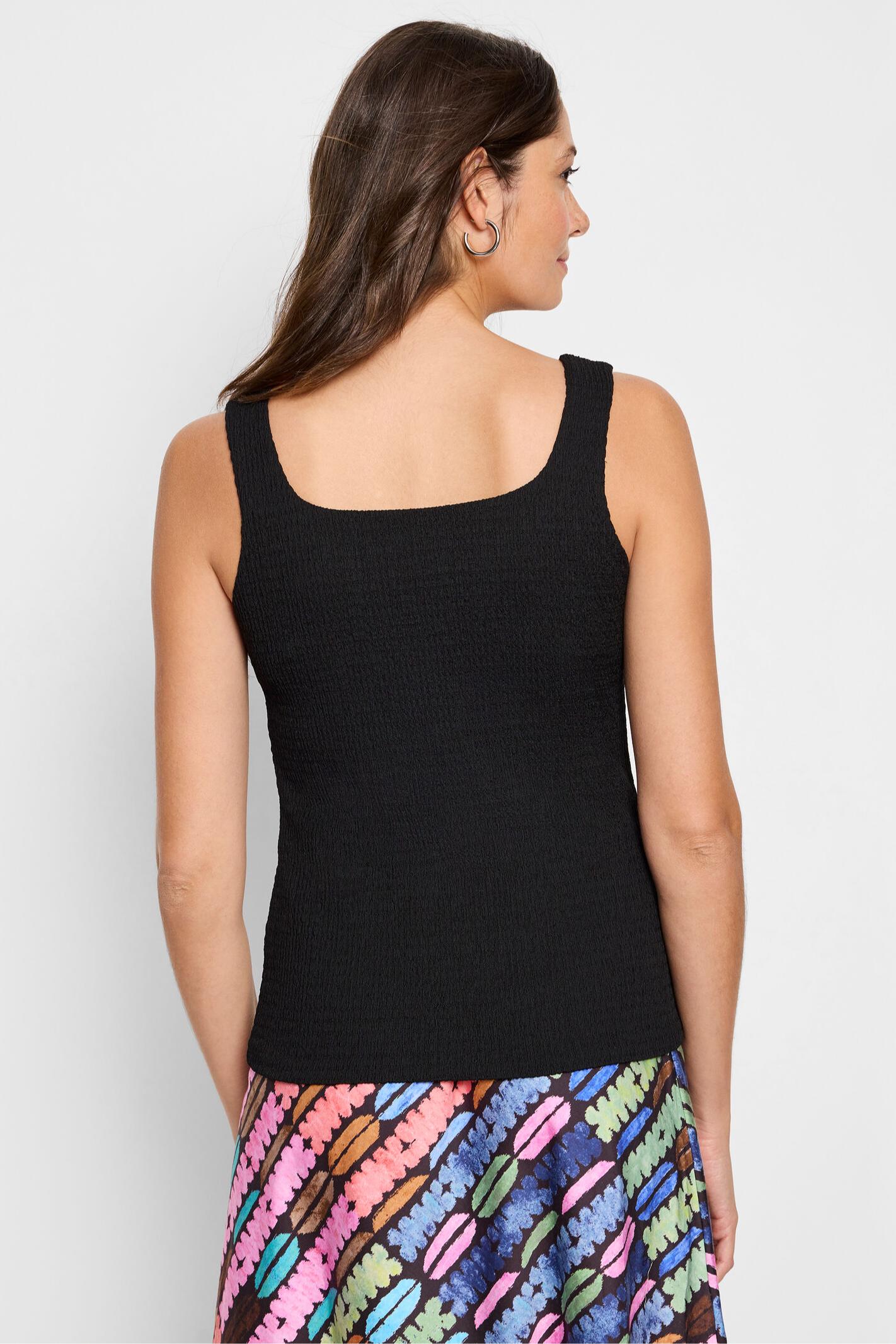 Bubble Knit Tank- Black Product Image