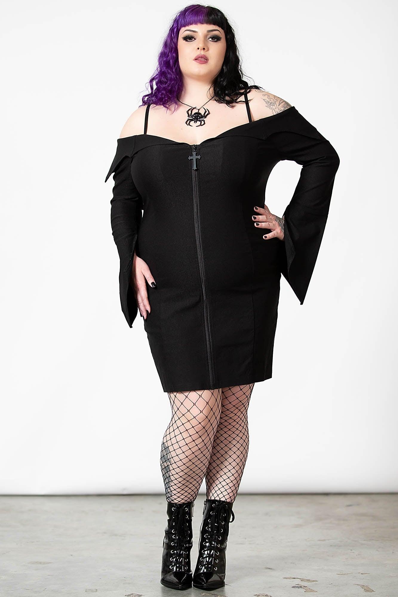 Demelza Bardot Zip Dress - Resurrect Female Product Image