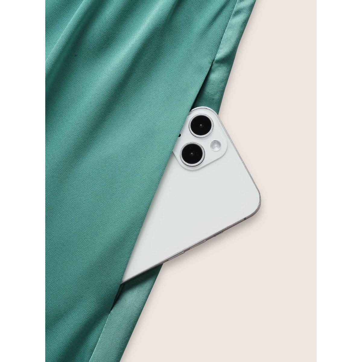 Plus Size Heart Neckline Shirred Gathered Maxi Dress Palemauve Women Elegant Gathered Heart neckline Short sleeve Curvy BloomChic 14-16/1X Product Image