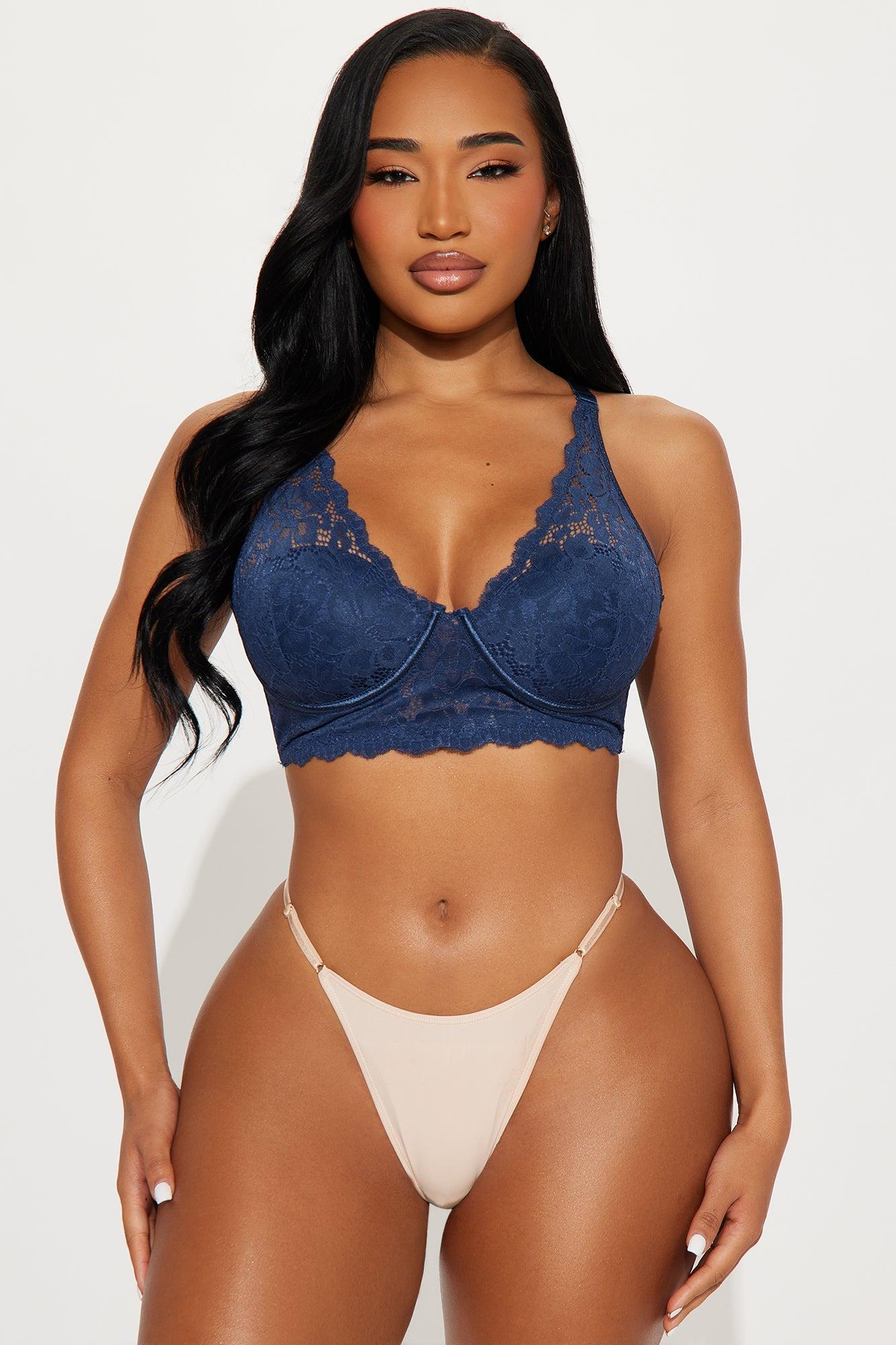 Always Essential Lace Wireless Bra - Navy Product Image
