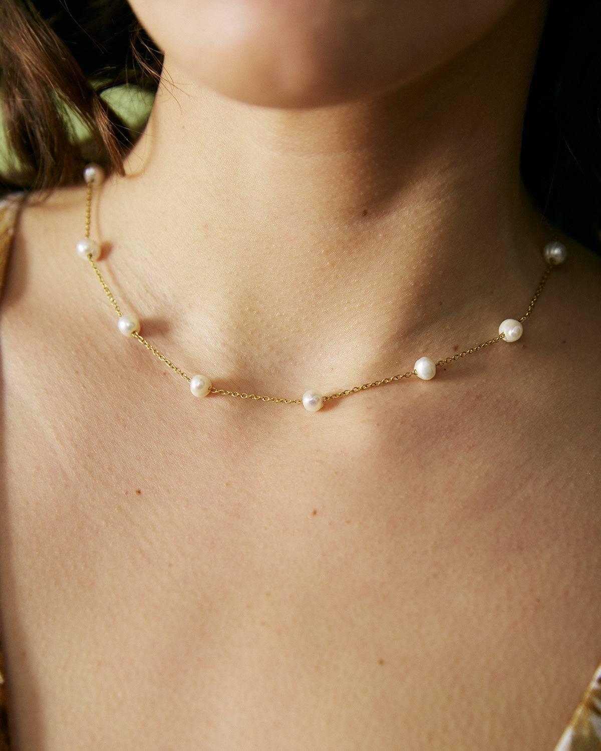The Pearl Cable Chain Necklace Product Image
