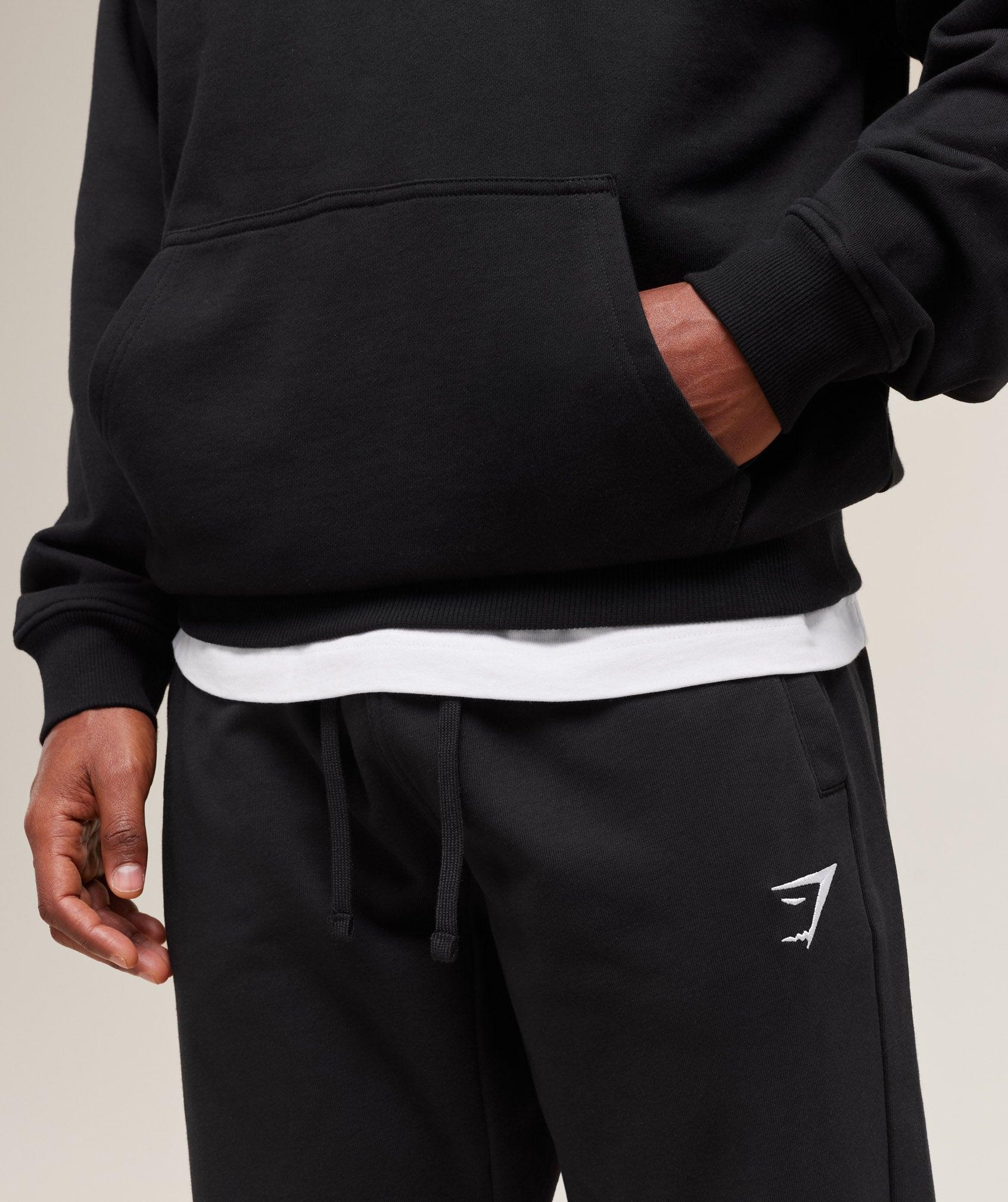 Gymshark Essential Oversized Joggers - Black Male Product Image