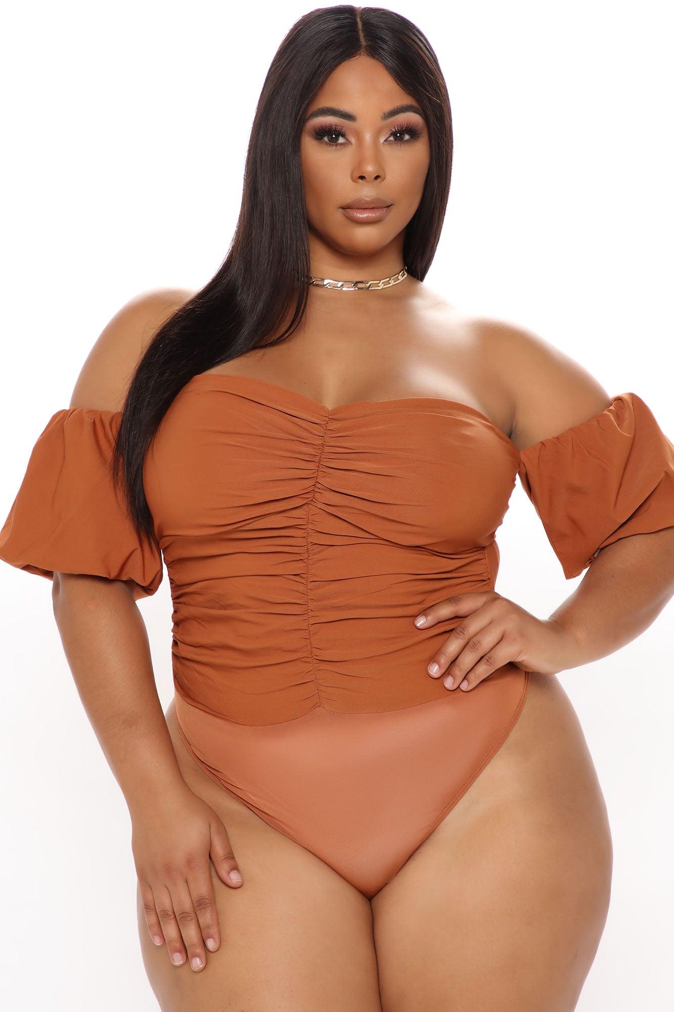 With Desire Bodysuit - Rust Product Image