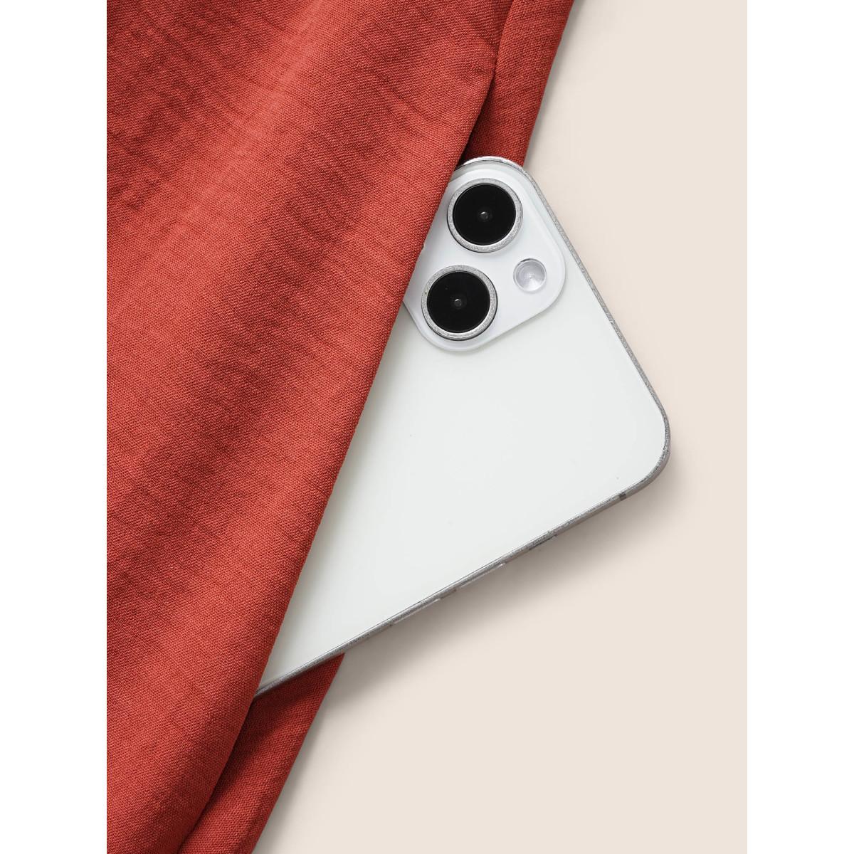 Plus Size Square Neck Woven Ribbon Patchwork Bowknot Dress Rust Women Elegant Woven ribbon&lace trim Square Neck Short sleeve Curvy BloomChic 30/6X Product Image