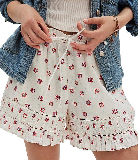 Free People Cambridge Floral Print Drawstring Shorts Product Image