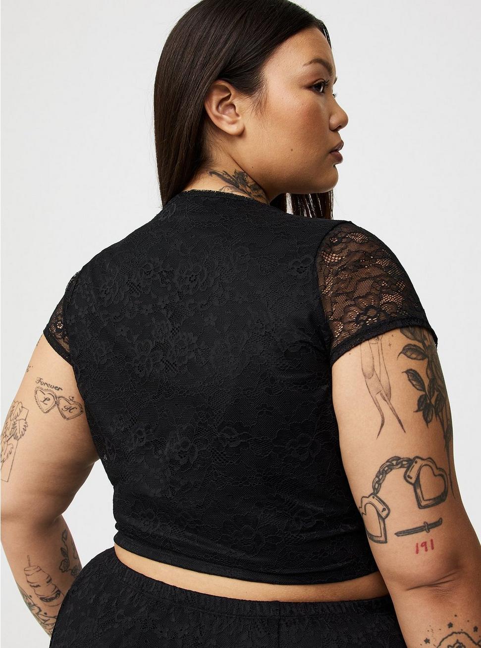 Lace Crop Top & Maxi Skirt Set Product Image