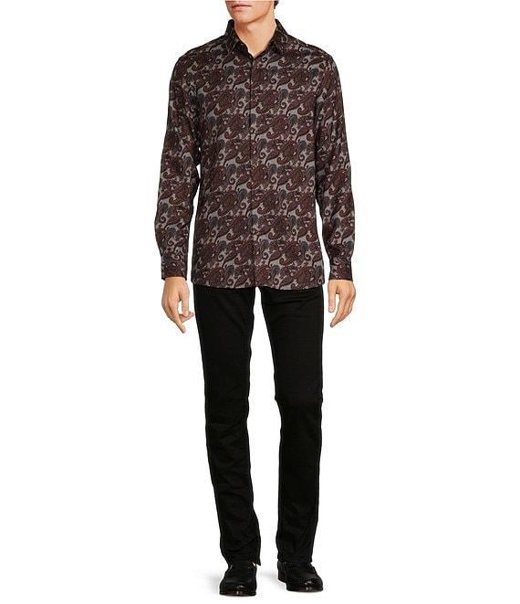 Hart Schaffner Marx Dark Paisley Print Long Sleeve Product Image