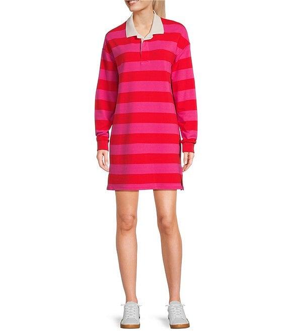 Copper Key Rugby Stripe Dress Product Image